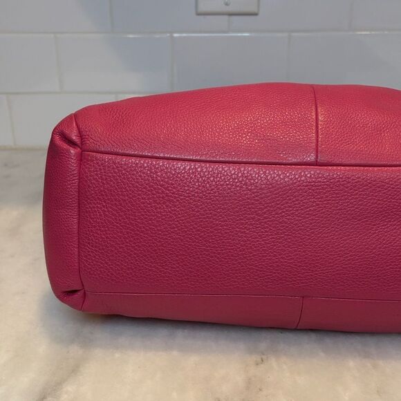 Coach Madison Pebbled Leather Phoebe Hobo Shoulder Bag HTF - Picture 8 of 16